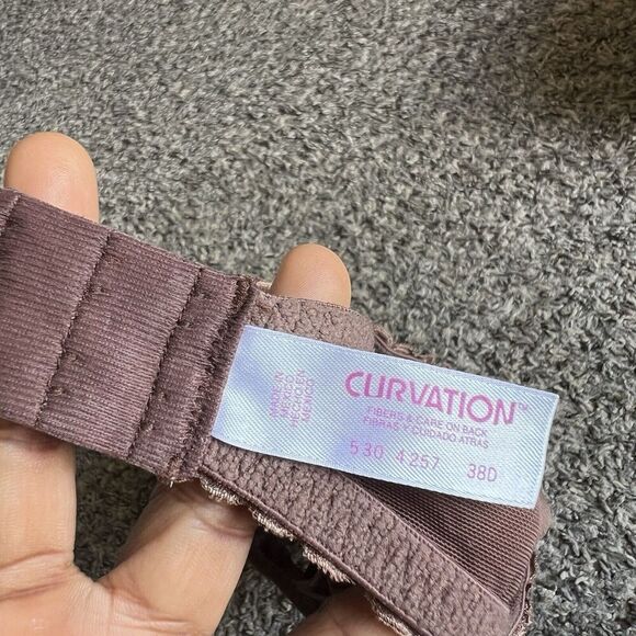 Curvation Brown Wireless Unlined Bra Size 38D - Picture 4 of 5